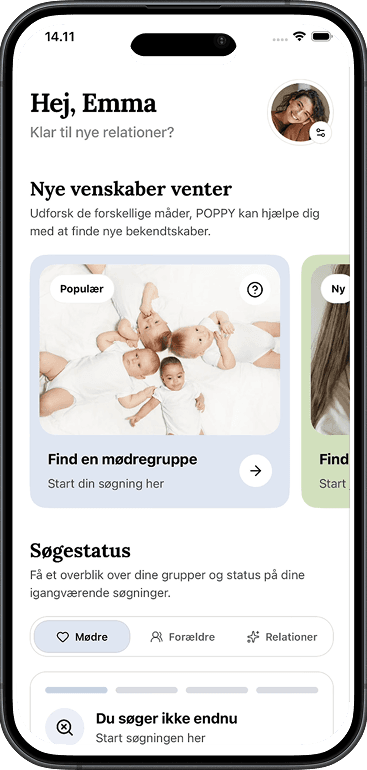 POPPY app på iPhone